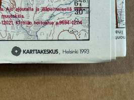 Ylläs-Levi 1:50 000 ulkoilukartta 1985 -outdoor map