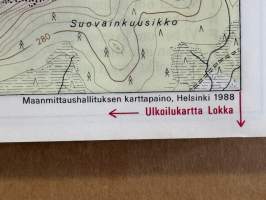 Kiilopää-Sokosti 1:50 000 ulkoilukartta 1988 -outdoor map