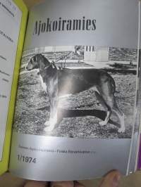 Ajokoiramies - isohko erä 1960-70 lukujen lehtiä erilaisina sidoksina ja irtonumeroina