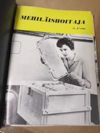 Mehiläishoitaja-lehti -erä lehtiä vv. 1965-1977, kansioissa, kaikki vuodet eivät ole täydellisiå - katso kuvat!