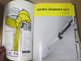 Mehiläishoitaja-lehti -erä lehtiä vv. 1965-1977, kansioissa, kaikki vuodet eivät ole täydellisiå - katso kuvat!