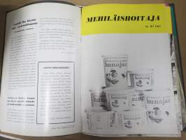 Mehiläishoitaja-lehti -erä lehtiä vv. 1965-1977, kansioissa, kaikki vuodet eivät ole täydellisiå - katso kuvat!