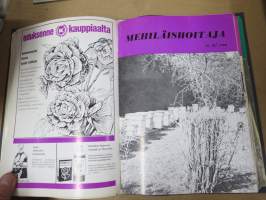 Mehiläishoitaja-lehti -erä lehtiä vv. 1965-1977, kansioissa, kaikki vuodet eivät ole täydellisiå - katso kuvat!
