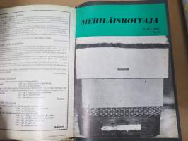 Mehiläishoitaja-lehti -erä lehtiä vv. 1965-1977, kansioissa, kaikki vuodet eivät ole täydellisiå - katso kuvat!
