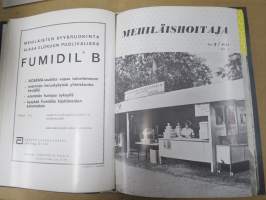 Mehiläishoitaja-lehti -erä lehtiä vv. 1965-1977, kansioissa, kaikki vuodet eivät ole täydellisiå - katso kuvat!