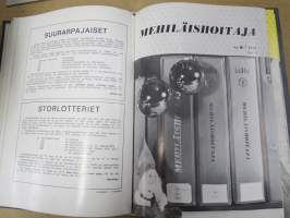 Mehiläishoitaja-lehti -erä lehtiä vv. 1965-1977, kansioissa, kaikki vuodet eivät ole täydellisiå - katso kuvat!