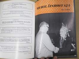 Mehiläishoitaja-lehti -erä lehtiä vv. 1965-1977, kansioissa, kaikki vuodet eivät ole täydellisiå - katso kuvat!