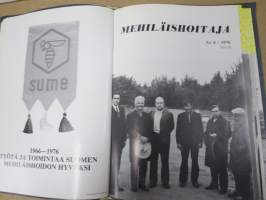 Mehiläishoitaja-lehti -erä lehtiä vv. 1965-1977, kansioissa, kaikki vuodet eivät ole täydellisiå - katso kuvat!