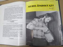 Mehiläishoitaja-lehti -erä lehtiä vv. 1965-1977, kansioissa, kaikki vuodet eivät ole täydellisiå - katso kuvat!