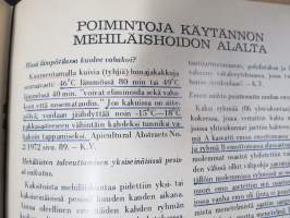 Mehiläishoitaja-lehti -erä lehtiä vv. 1965-1977, kansioissa, kaikki vuodet eivät ole täydellisiå - katso kuvat!