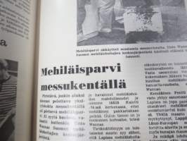 Mehiläishoitaja-lehti -erä lehtiä vv. 1965-1977, kansioissa, kaikki vuodet eivät ole täydellisiå - katso kuvat!