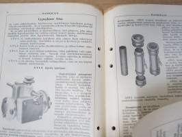 Hankkija - Koneluettelo nr 7B 1935 Separaattorit, Kirnut, Puutarharuiskut, Pellavakoneet, Tuulettajat, Mankelit, Rouhijat, Nostokurjet, tientekokoneet, Kuljetuskärry