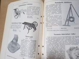 Hankkija - Koneluettelo nr 7B 1935 Separaattorit, Kirnut, Puutarharuiskut, Pellavakoneet, Tuulettajat, Mankelit, Rouhijat, Nostokurjet, tientekokoneet, Kuljetuskärry