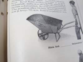 Hankkija - Koneluettelo nr 7B 1935 Separaattorit, Kirnut, Puutarharuiskut, Pellavakoneet, Tuulettajat, Mankelit, Rouhijat, Nostokurjet, tientekokoneet, Kuljetuskärry
