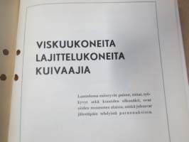 Hankkija - Koneluettelo nr 6B 1937 Viskuukoneet, Lajittelukoneet, Kuivaajat