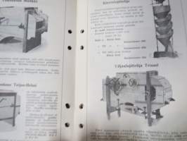 Hankkija - Koneluettelo nr 6B 1937 Viskuukoneet, Lajittelukoneet, Kuivaajat