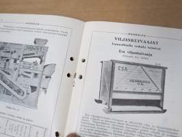 Hankkija - Koneluettelo nr 6B 1937 Viskuukoneet, Lajittelukoneet, Kuivaajat
