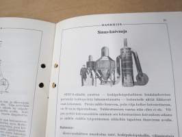 Hankkija - Koneluettelo nr 6B 1937 Viskuukoneet, Lajittelukoneet, Kuivaajat