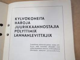 Hankkija - Koneluettelo nr 3B 1938 Kylvökoneet, Harat, Juurikkaannostajat, Pölyttimet, Lannanlevittäjät