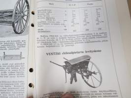 Hankkija - Koneluettelo nr 3B 1938 Kylvökoneet, Harat, Juurikkaannostajat, Pölyttimet, Lannanlevittäjät