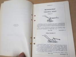 Hankkija - Koneluettelo nr 1B 1937 Hevosaurat, Traktoriaurat, Jankkurit, Oja-aurat, Sahrat