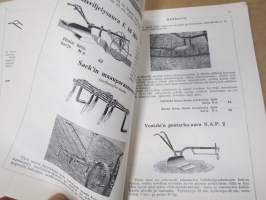Hankkija - Koneluettelo nr 1B 1937 Hevosaurat, Traktoriaurat, Jankkurit, Oja-aurat, Sahrat