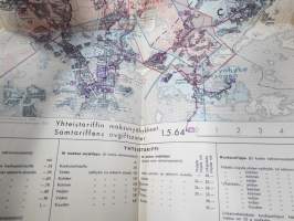 Yhteistariffi - Teidän parhaaksenne - Helsingin kaupungin julkisen liikenteen yhteistyöelin -esite / kirjanen yhtesitariiffiin siirtymisestä v. 1964