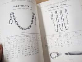 Uittokalusto Oy luettelo nr 3 - 1938 -hakuteos / tuoteluettelo / hinnasto