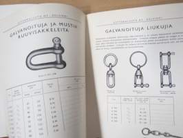 Uittokalusto Oy luettelo nr 3 - 1938 -hakuteos / tuoteluettelo / hinnasto