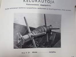 Uittokalusto Oy luettelo nr 3 - 1938 -hakuteos / tuoteluettelo / hinnasto
