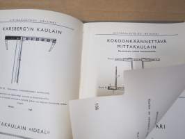 Uittokalusto Oy luettelo nr 3 - 1938 -hakuteos / tuoteluettelo / hinnasto
