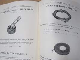 Uittokalusto Oy luettelo nr 3 - 1938 -hakuteos / tuoteluettelo / hinnasto