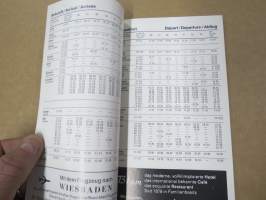 Frankfurt Rhein-Main Flughafen - Taschenflugplan Juli 1967 Timetable -lentokentän julkaisema lentoaikataulu