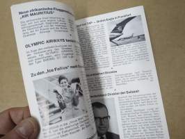 Frankfurt Rhein-Main Flughafen - Taschenflugplan Juli 1967 Timetable -lentokentän julkaisema lentoaikataulu