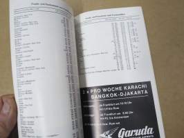 Frankfurt Rhein-Main Flughafen - Taschenflugplan Juli 1967 Timetable -lentokentän julkaisema lentoaikataulu