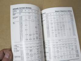 Frankfurt Rhein-Main Flughafen - Taschenflugplan Juli 1967 Timetable -lentokentän julkaisema lentoaikataulu