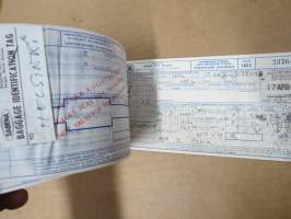 Finnair - Aero Oy 237644 + Sabena 89533 -matkalippu / passenger ticket