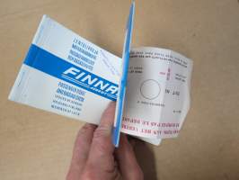 Finnair - Aero Oy 237644 + Sabena 89533 -matkalippu / passenger ticket