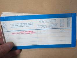 Finnair - Aero Oy 237644 + Sabena 89533 -matkalippu / passenger ticket