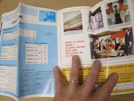 Loftleidir Icelandic Airlines - Summer Timetable 1968 -aikataulu