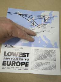 Loftleidir Icelandic Airlines - Winter Timetable 1964-65 -aikataulu