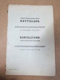 Moottoriajoneuvon käyttölupa, Chevrolet O-2974, Oulun lääni - virkamatkoilla (Oulun lääninhallitus - Sisäasiainministeriön poliisiasiainosasto), 7.1.1947