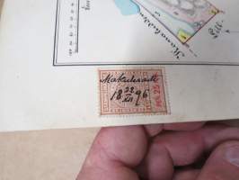 Villaområdet Fridal (afsöndradt ifrån Lill-Svinö frälse hemman), Svinö by, Esbo Socken, v.1896 -huvilatontin kartta Svinö, Espoo, mitannut &amp; piirtänyt Felix Edelmann