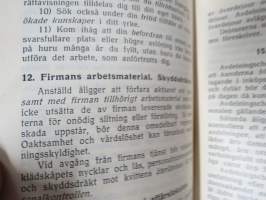 Stockmann Ab / Oy Henkilökunnan Ohjesäännöt - Reglemente för personalen 1936