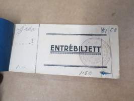 Houtskärs (Houtskari) Skyddskår - Entrebiljett mk 1,50 -käyttämätön 50 kappaleen / pääsylipun vihko