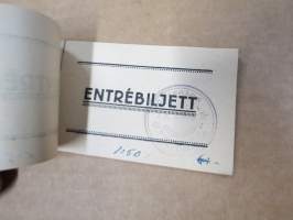 Houtskärs (Houtskari) Skyddskår - Entrebiljett mk 1,50 -käyttämätön 50 kappaleen / pääsylipun vihko