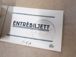 Houtskärs (Houtskari) Skyddskår - Entrebiljett mk 1,50 -käyttämätön 50 kappaleen / pääsylipun vihko