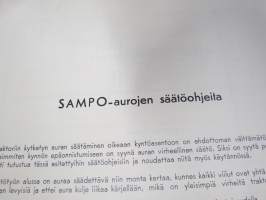 Sampo traktoriaurojen varaosaluettelo ja säätöohjeita - W. Rosenlew Porin Konepaja