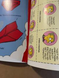 Simpsonit Ultra - Jumbo hupikirja, lennokkia varten oleva sivu käytetty
