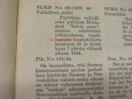 Selvät sanat -juttu (kommunistisen salalehden oikeudenkäynneistä) 1945